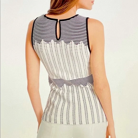 NWT WHBM Sleeveless Graphic Dot Sweater  XS - Picture 2 of 15